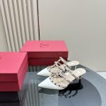 Valentino - Rockstud Patent-Leather Mule