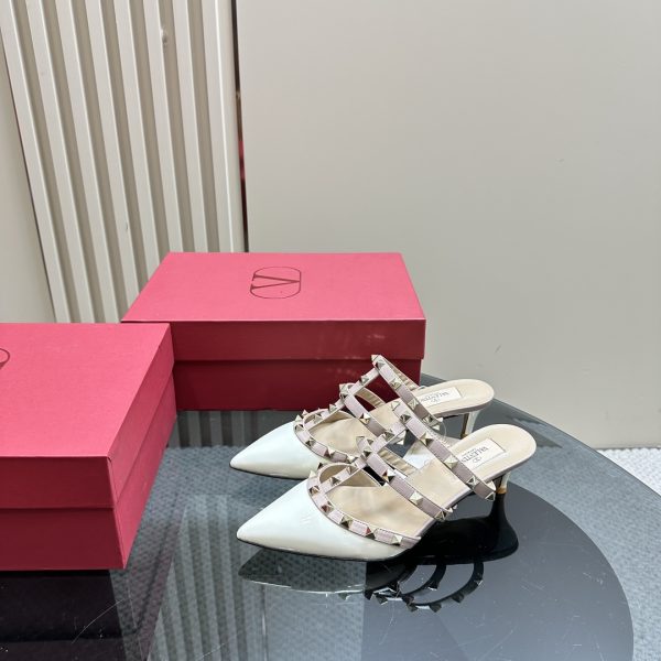 Valentino - Rockstud Patent-Leather Mule
