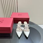 Valentino - Rockstud Patent-Leather Mule