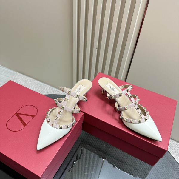 Valentino - Rockstud Patent-Leather Mule