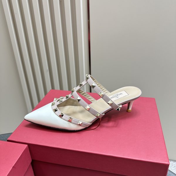 Valentino - Rockstud Patent-Leather Mule