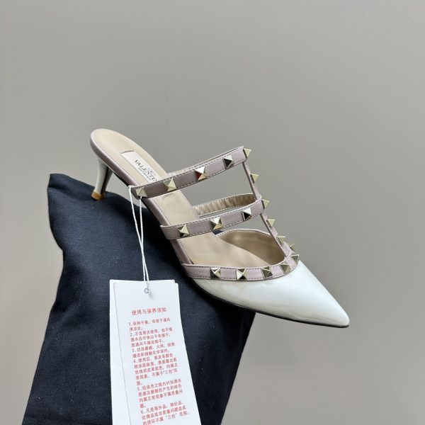 Valentino - Rockstud Patent-Leather Mule