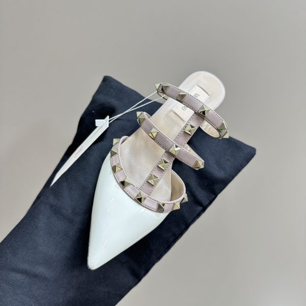 Valentino - Rockstud Patent-Leather Mule