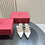 Valentino - Rockstud Patent-Leather Mule
