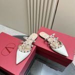 Valentino - Rockstud Patent-Leather Mule