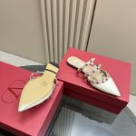 Valentino - Rockstud Patent-Leather Mule