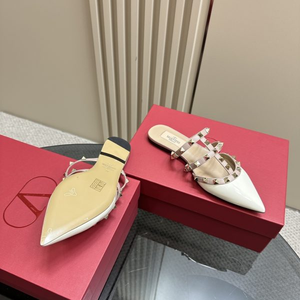 Valentino - Rockstud Patent-Leather Mule