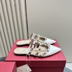 Valentino - Rockstud Patent-Leather Mule