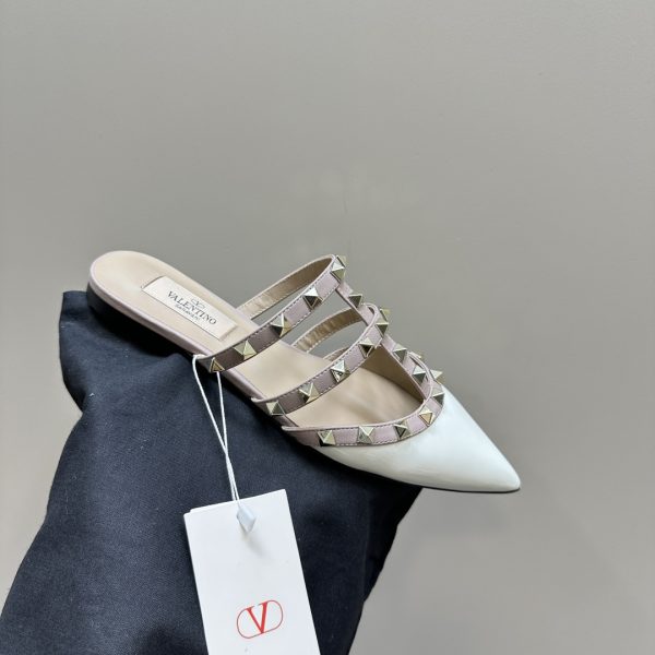 Valentino - Rockstud Patent-Leather Mule