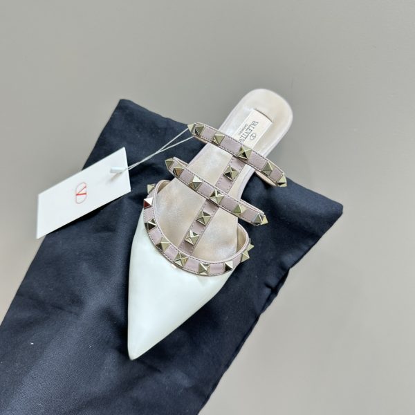 Valentino - Rockstud Patent-Leather Mule