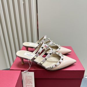 Valentino - Rockstud Patent-Leather Mule