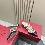 Valentino - Rockstud Patent-Leather Mule