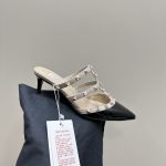 Valentino - Rockstud Patent-Leather Mule