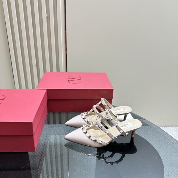Valentino - Rockstud Patent-Leather Mule