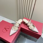Valentino - Rockstud Patent-Leather Mule