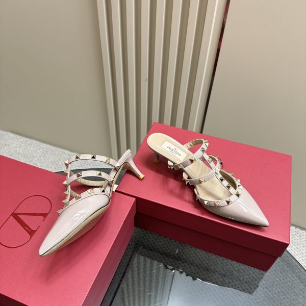 Valentino - Rockstud Patent-Leather Mule