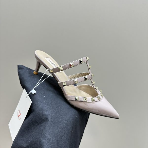 Valentino - Rockstud Patent-Leather Mule