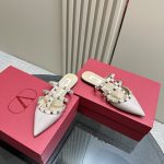 Valentino - Rockstud Patent-Leather Mule