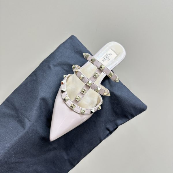 Valentino - Rockstud Patent-Leather Mule