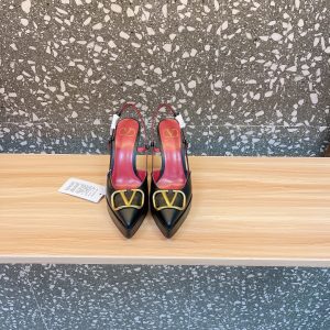 Valentino - Vlogo Signature Calfskin Slingback Platform Pump 120mm