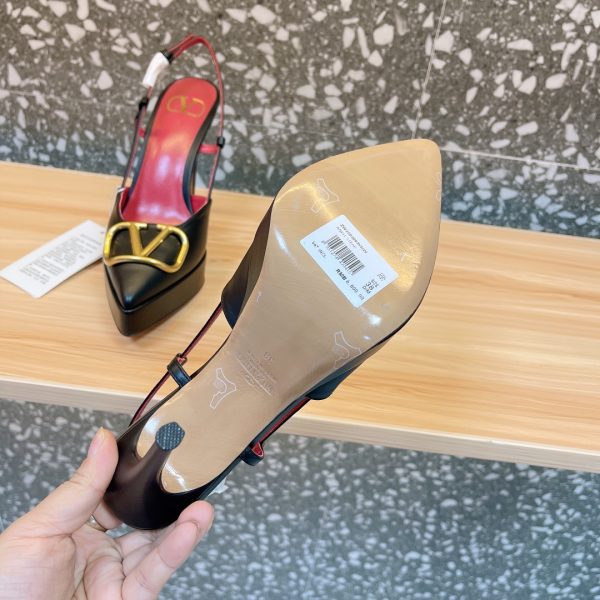 Valentino - Vlogo Signature Calfskin Slingback Platform Pump 120mm