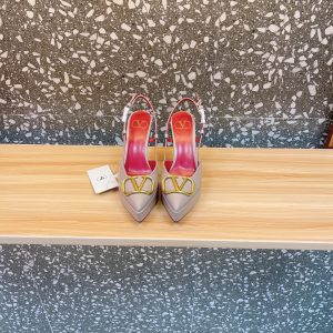 Valentino - Vlogo Signature Calfskin Slingback Platform Pump 120mm