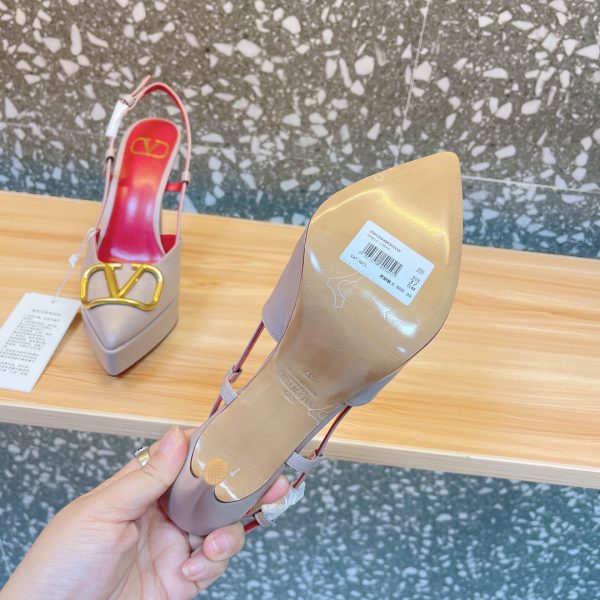 Valentino - Vlogo Signature Calfskin Slingback Platform Pump 120mm