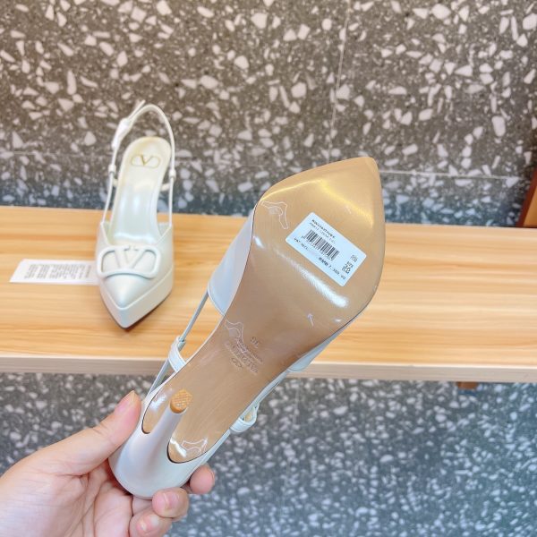 Valentino - Vlogo Signature Calfskin Slingback Platform Pump 120mm
