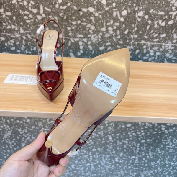 Valentino - Vlogo Signature Calfskin Slingback Platform Pump 120mm