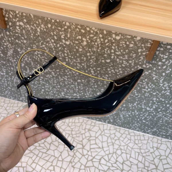 Valentino - Tan-Go 80mm Patent Leather Pumps