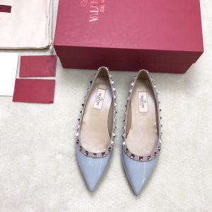 Valentino - Patent Rockstud Ballet Flat