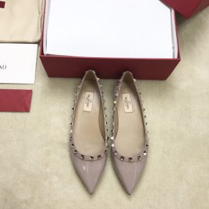 Valentino - Patent Rockstud Ballet Flat
