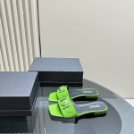 Versace - Medusa Buckle Leather Flat Sandals