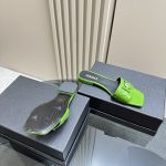 Versace - Medusa Buckle Leather Flat Sandals