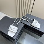 Versace - Medusa Buckle Leather Flat Sandals