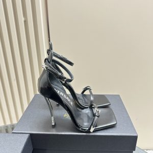 Versace - Pin-Point 100mm Buckle-Strap Sandals
