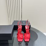 YSL - Corinne Sandals in Satin Crepe