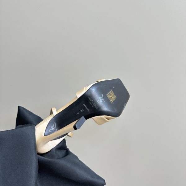 YSL - Corinne Sandals in Satin Crepe