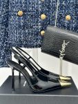 YSL - Jeanne Slingback Pumps in Patent Leather