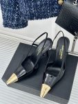 YSL - Jeanne Slingback Pumps in Patent Leather