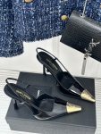 YSL - Jeanne Slingback Pumps in Patent Leather