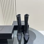 YSL - 115mm Oxalis Mesh Pointed Boots