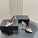 YSL - Babylone 90 Leather Mules