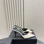 YSL - Babylone 90 Leather Mules