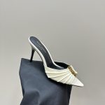 YSL - Babylone 90 Leather Mules