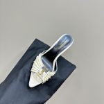YSL - Babylone 90 Leather Mules