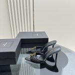 YSL - Babylone 90 Leather Mules