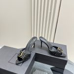 YSL - Babylone 90 Leather Mules