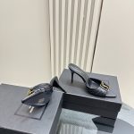 YSL - Babylone 90 Leather Mules
