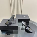 YSL - Babylone 90 Leather Mules